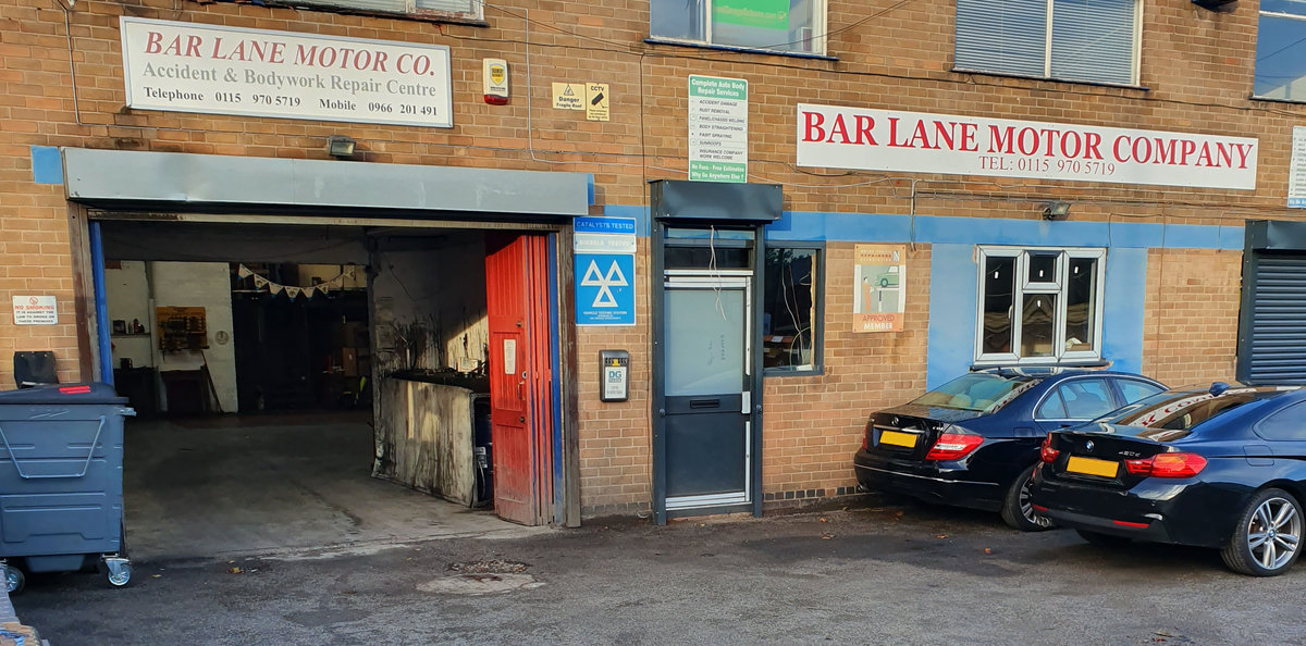 Front of Bar Lane Motors - Car Servicing & MOT Basford, Nottingham